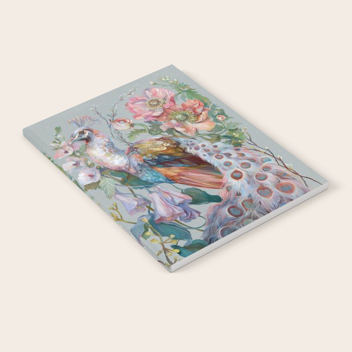 Floral Peacock Garden Notebook Gallery Image 2