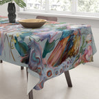 Floral Peacock Garden Tablecloth Gallery Image 3