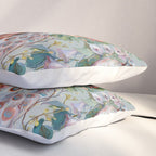 Floral Peacock Garden Pillow Sham Gallery Image 3