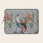 Floral Peacock Garden Laptop Sleeve Gallery Image 1