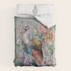 Floral Peacock Garden Duvet Cover Gallery Image 6