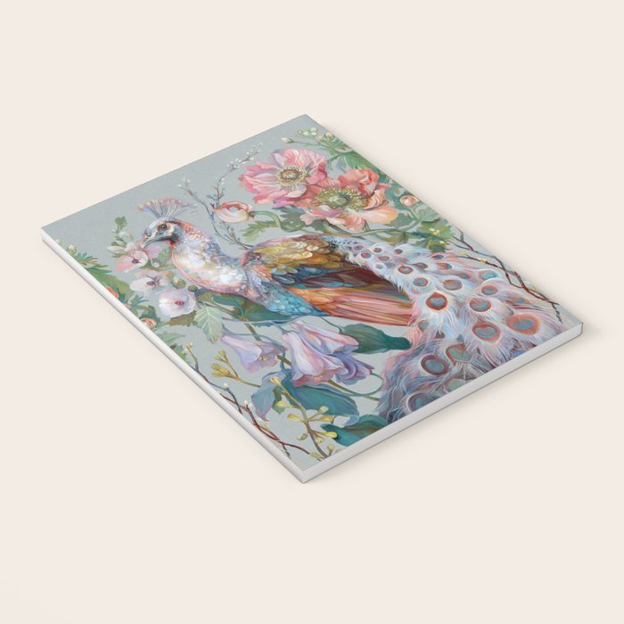 Floral Peacock Garden Notebook Gallery Image 3