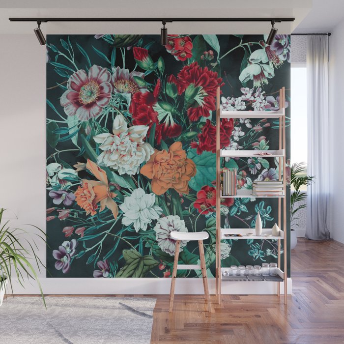 Midnight Garden Wall Mural Gallery Image 1
