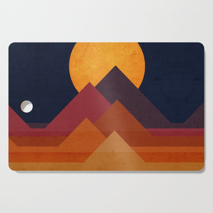 Full moon and pyramid Cutting Board Gallery Image 1