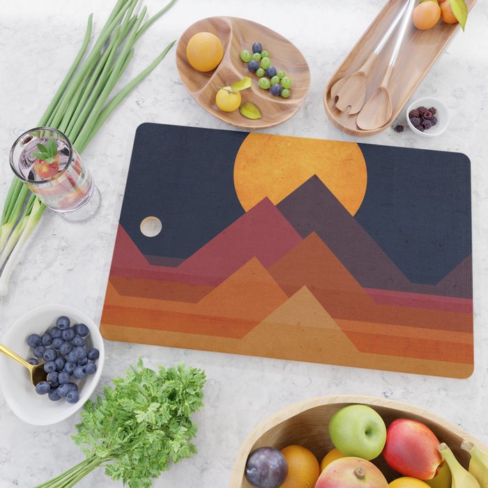 Full moon and pyramid Cutting Board Gallery Image 2