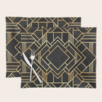 Art Deco Black Placemat Gallery Image 1