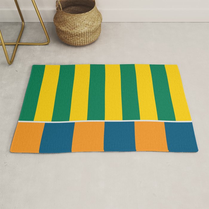 1970s Retro Stripes Rug Gallery Image 1