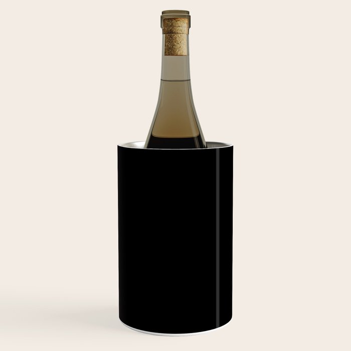 Modern abstract elegant black blush pink gradient pattern Wine Chiller Gallery Image 3