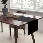 Modern abstract elegant black blush pink gradient pattern Table Runner Gallery Image 2