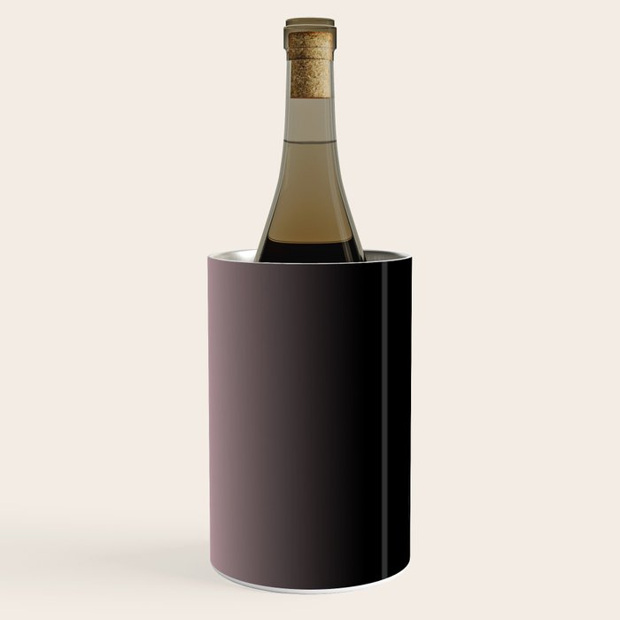 Modern abstract elegant black blush pink gradient pattern Wine Chiller Gallery Image 1