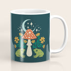 Moonlight Flower Frogs and Mushroom Coffee Mug Gallery Image 1