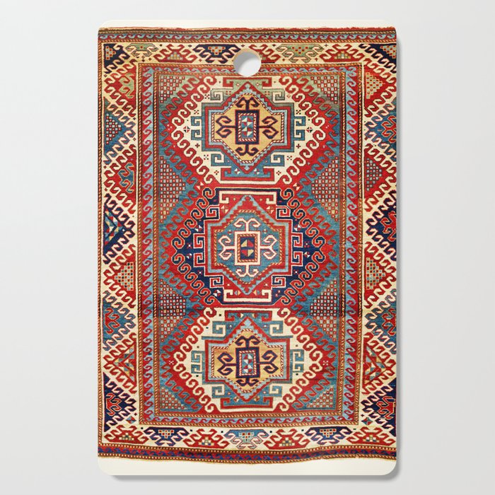 Borjalou Kazak Southwest Caucasus Antique Rug Print Cutting Board Gallery Image 1