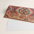 Borjalou Kazak Southwest Caucasus Antique Rug Print Wrapping Paper Gallery Image 2