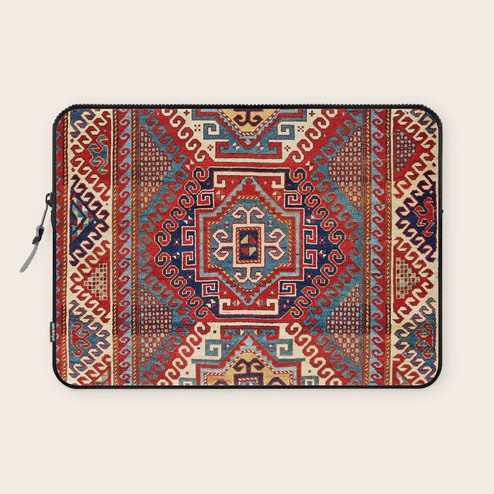 Borjalou Kazak Southwest Caucasus Antique Rug Print Laptop Sleeve Gallery Image 1
