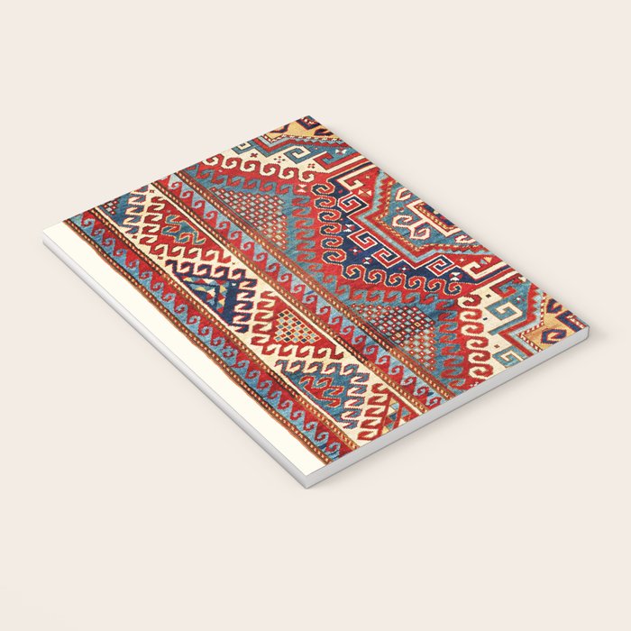Borjalou Kazak Southwest Caucasus Antique Rug Print Notebook Gallery Image 3