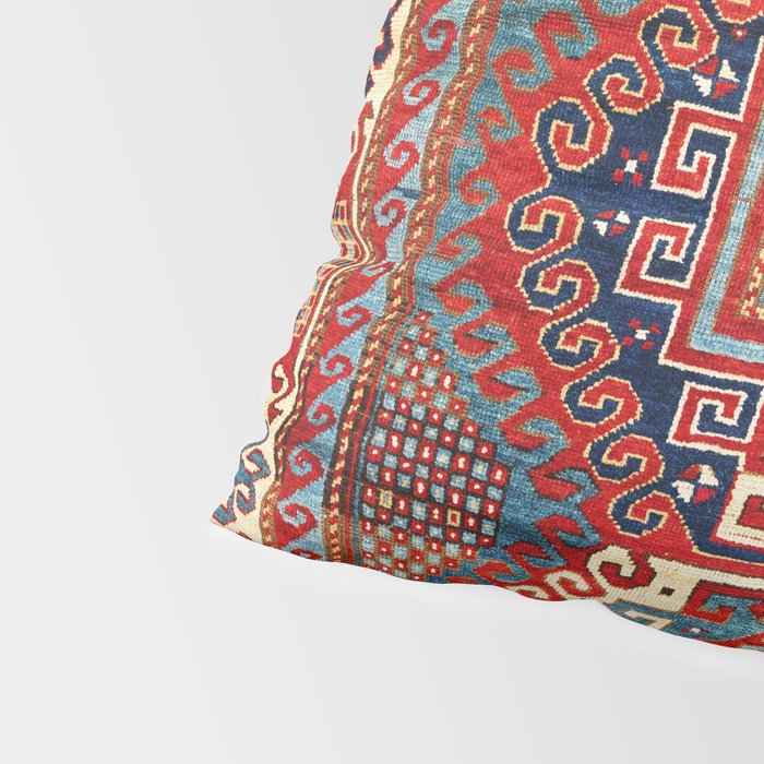 Borjalou Kazak Southwest Caucasus Antique Rug Print Pillow Sham Gallery Image 4
