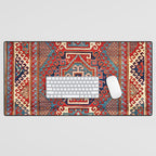 Borjalou Kazak Southwest Caucasus Antique Rug Print Desk Mat Gallery Image 1