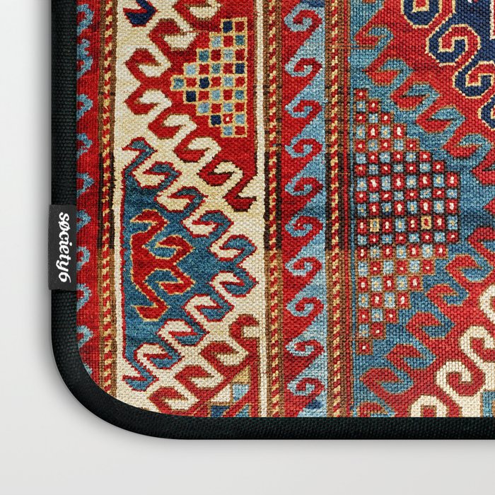 Borjalou Kazak Southwest Caucasus Antique Rug Print Laptop Sleeve Gallery Image 3
