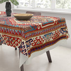 Borjalou Kazak Southwest Caucasus Antique Rug Print Tablecloth Gallery Image 3