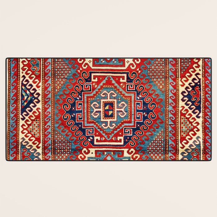 Borjalou Kazak Southwest Caucasus Antique Rug Print Desk Mat Gallery Image 3