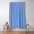 Strawberry Ribbons On Blue Window Curtain Gallery Image 5