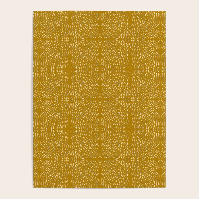 Celestial Stars Art, Mustard Yellow, Boho Wall Art Poster Gallery Image 4