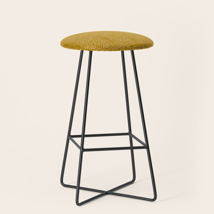 Celestial Stars Art, Mustard Yellow, Boho Wall Art Stool Gallery Image 1