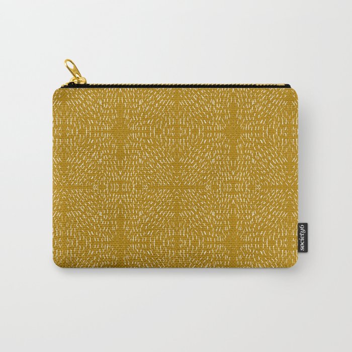 Celestial Stars Art, Mustard Yellow, Boho Wall Art Carry All Pouch Gallery Image 1