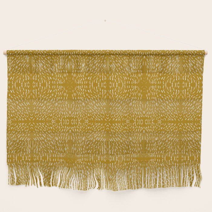 Celestial Stars Art, Mustard Yellow, Boho Wall Art Wall Hanging Gallery Image 1