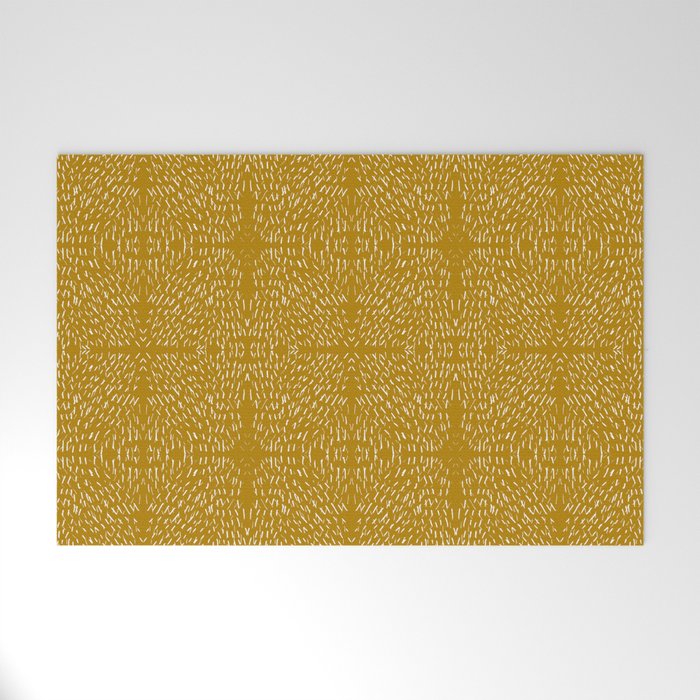 Celestial Stars Art, Mustard Yellow, Boho Wall Art Welcome Mat Gallery Image 1