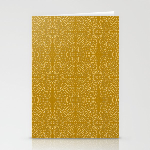 Celestial Stars Art, Mustard Yellow, Boho Wall Art Stationery Card Gallery Image 1