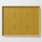 Celestial Stars Art, Mustard Yellow, Boho Wall Art Serving Tray Gallery Image 1