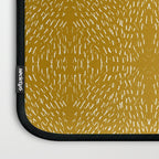 Celestial Stars Art, Mustard Yellow, Boho Wall Art Laptop Sleeve Gallery Image 3