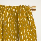 Celestial Stars Art, Mustard Yellow, Boho Wall Art Window Curtain Gallery Image 2