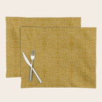 Celestial Stars Art, Mustard Yellow, Boho Wall Art Placemat Gallery Image 1