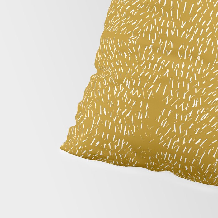 Celestial Stars Art, Mustard Yellow, Boho Wall Art Pillow Sham Gallery Image 4