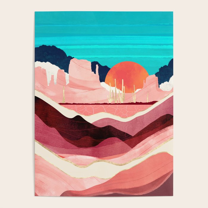 Sunset Desert Poster Gallery Image 1