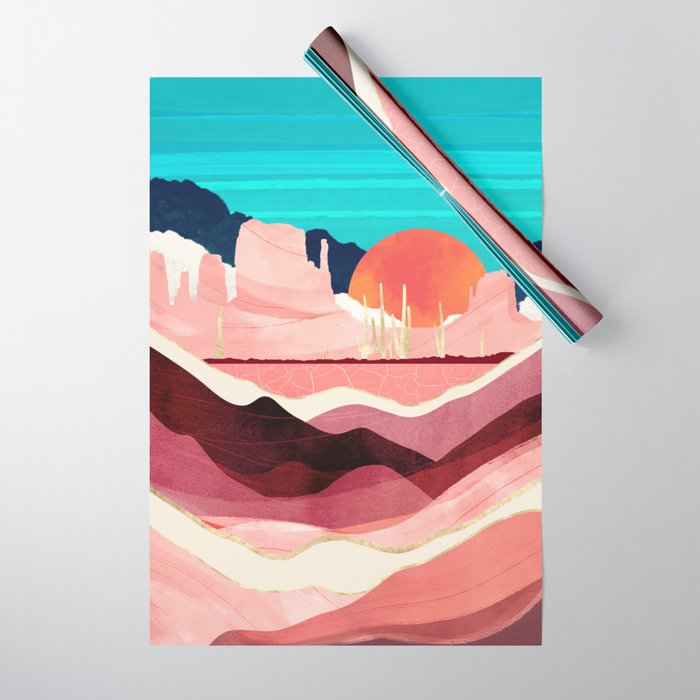 Sunset Desert Wrapping Paper Gallery Image 1