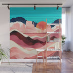 Sunset Desert Wall Mural Gallery Image 1