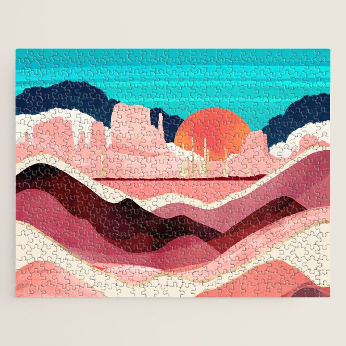 Sunset Desert Jigsaw Puzzle Gallery Image 1
