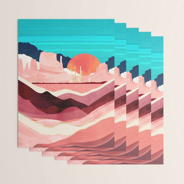 Sunset Desert Wrapping Paper Gallery Image 3