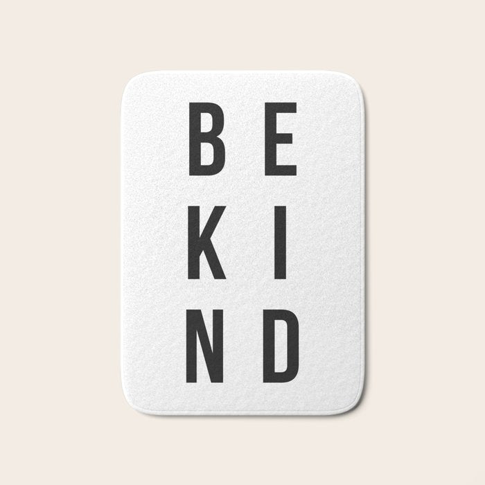 Be kind Bath Mat Gallery Image 1