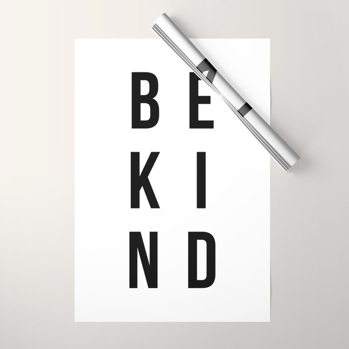 Be kind Wrapping Paper Gallery Image 1