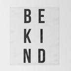 Be kind Throw Blanket Gallery Image 2