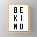 Be kind Mini Art Print Gallery Image 1