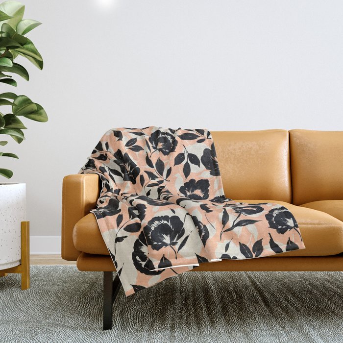 Garden Flower Forms PB Throw Blanket Gallery Image 1