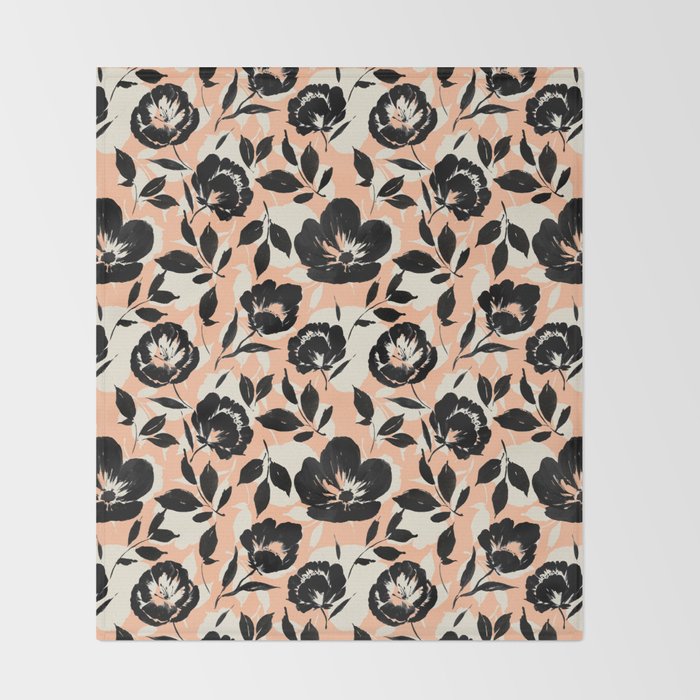 Garden Flower Forms PB Throw Blanket Gallery Image 2