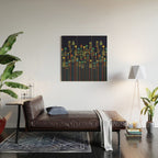Overgrown flowers Wood Wall Art Gallery Image 2