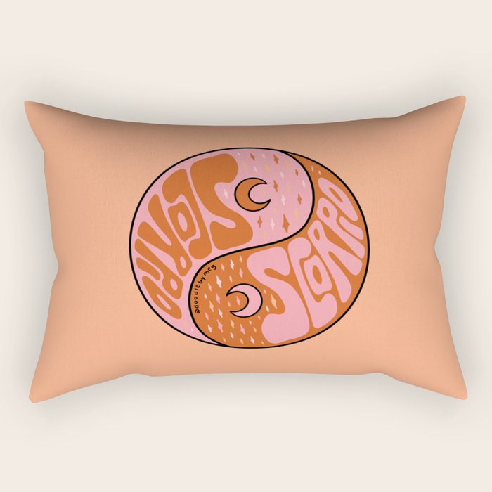 Scorpio Yin Yang Rectangular Pillow Gallery Image 1