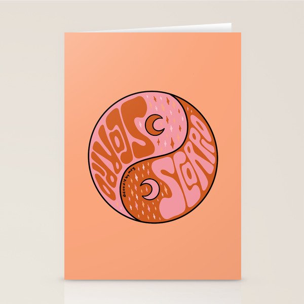 Scorpio Yin Yang Stationery Card Gallery Image 2